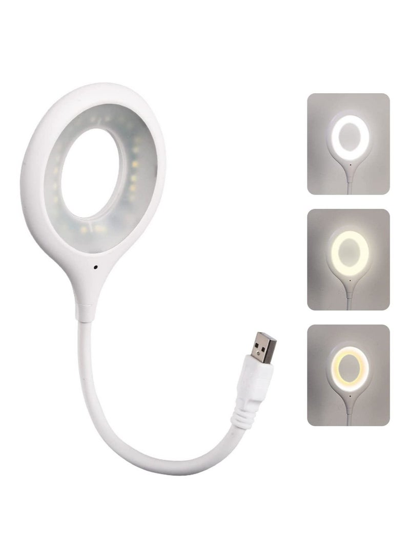 ELTRAZONE Voice Control USB Light for Laptop Keyboard, LED Reading Lamp Portable Small Night Light with Flexible Gooseneck for Power Bank, Computer - Image 1