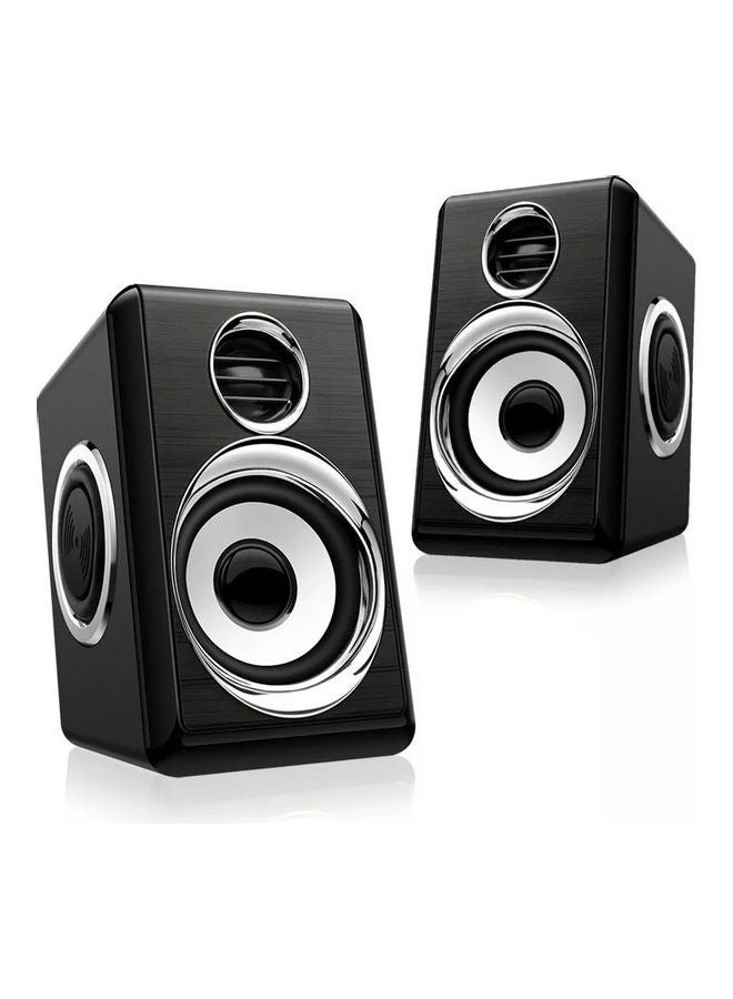 Kisonli Discover immersive audio with the T-005 Compact Speaker Set. This set features quad-core woofer technology that delivers deep bass and crystal-clear sound. Perfect for laptops, desktops, and mobile devices, these speakers enhance your audio experience for music, videos, and gaming.  - Image 1