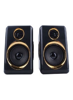 Kisonli Discover immersive audio with the T-005 Compact Speaker Set. This set features quad-core woofer technology that delivers deep bass and crystal-clear sound. Perfect for laptops, desktops, and mobile devices, these speakers enhance your audio experience for music, videos, and gaming.  - Image 2