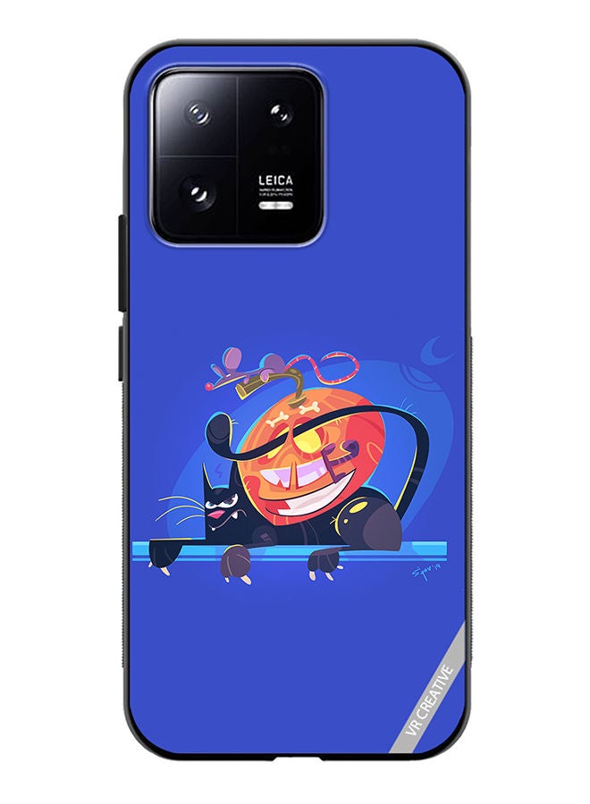 VR CREATIVE Protective Case Cover For Xiaomi 13 Halloween Cat Design Multicolour - Image 1