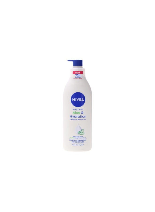 Aloe vera moisturizing body lotion, for normal and dry skin, 400 ml