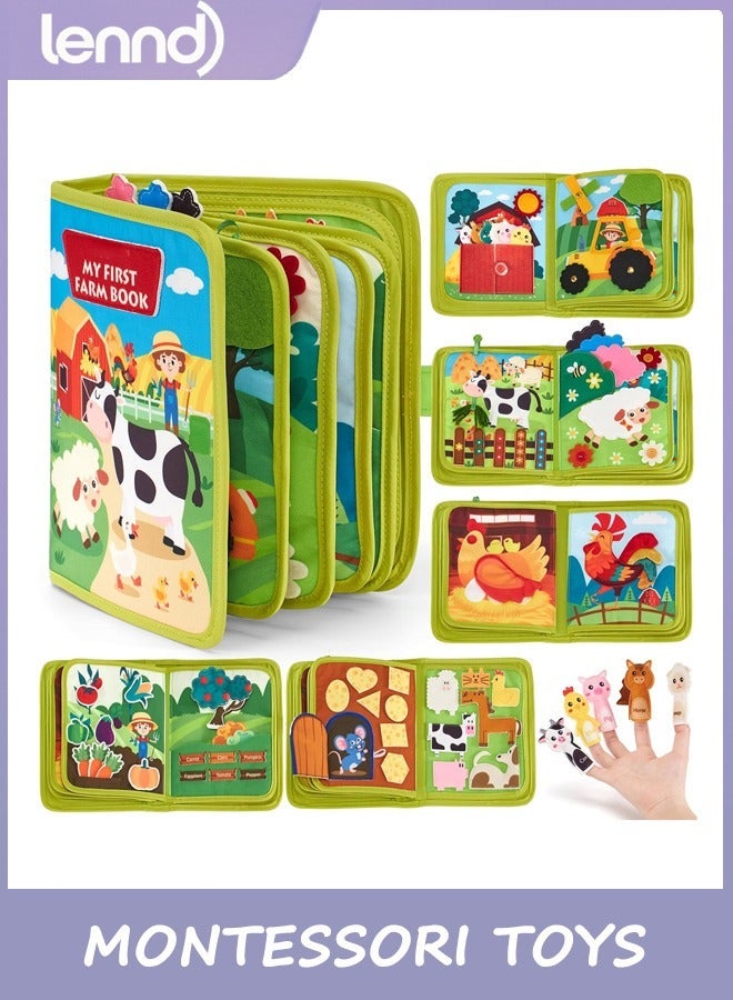 LENND Busy Book for Toddlers 1-3 - Montessori Toys Busy Board for 1 Year Old Boy Gifts Girl Toys Educational Learning Quiet Activity Books Toddler Airplane Travel Toy 1-2 One Year Old Birthday Gift - Image 2
