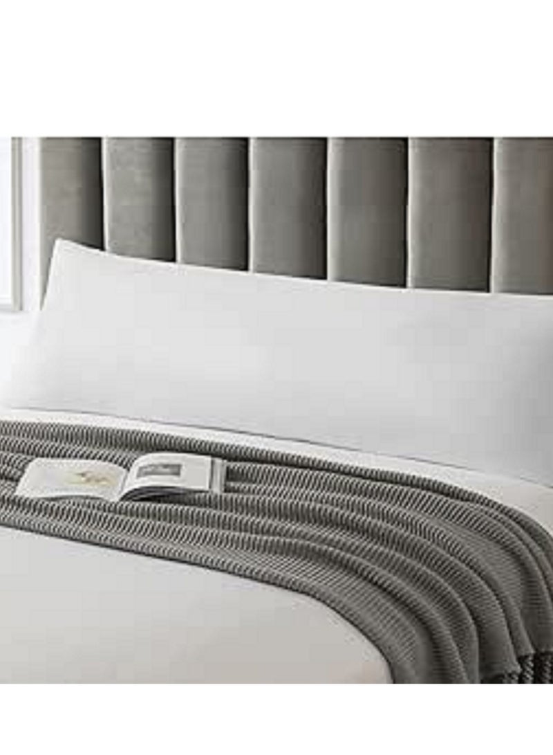 لانتيك كيس مخدة قطن 45*90سم أبيض - Image 2