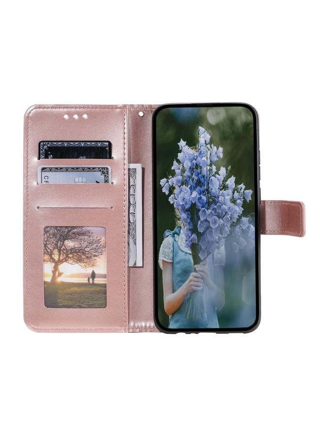 اس-توب جراب هاتف iPhone 15 من الجلد المنقوش بزهرة الطوطم - Image 4