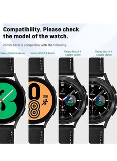Y&D Leather Bands Compatible with Samsung Galaxy Watch 5 pro Band 45mm 40mm 44mm 4  - Image 4