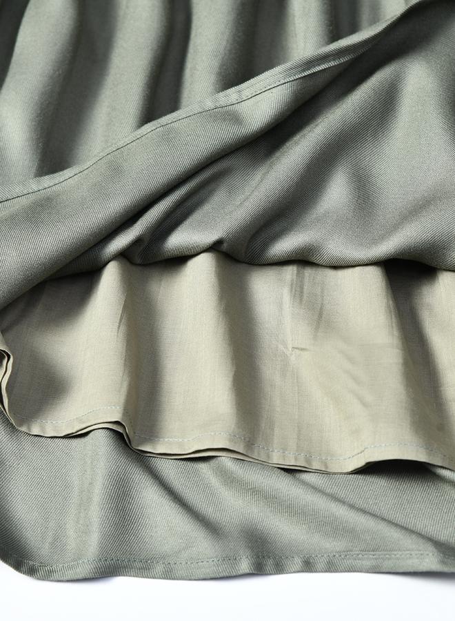 Bella Moda Floral Embroidered Round Neck Knee-Length Dress - Image 5