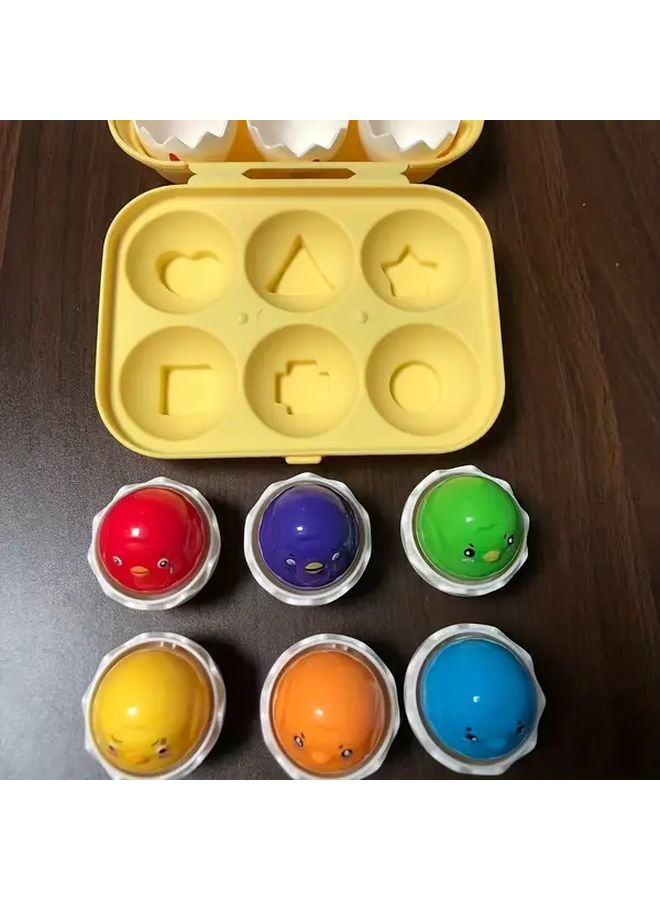Egg Matching Toddler Sensory Toys For Hand Eye Coordination And Color Recognition - Image 1