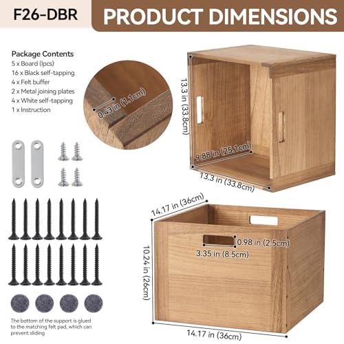 KIRIGEN Modular Open Storage Cube F26-DBR - Image 3