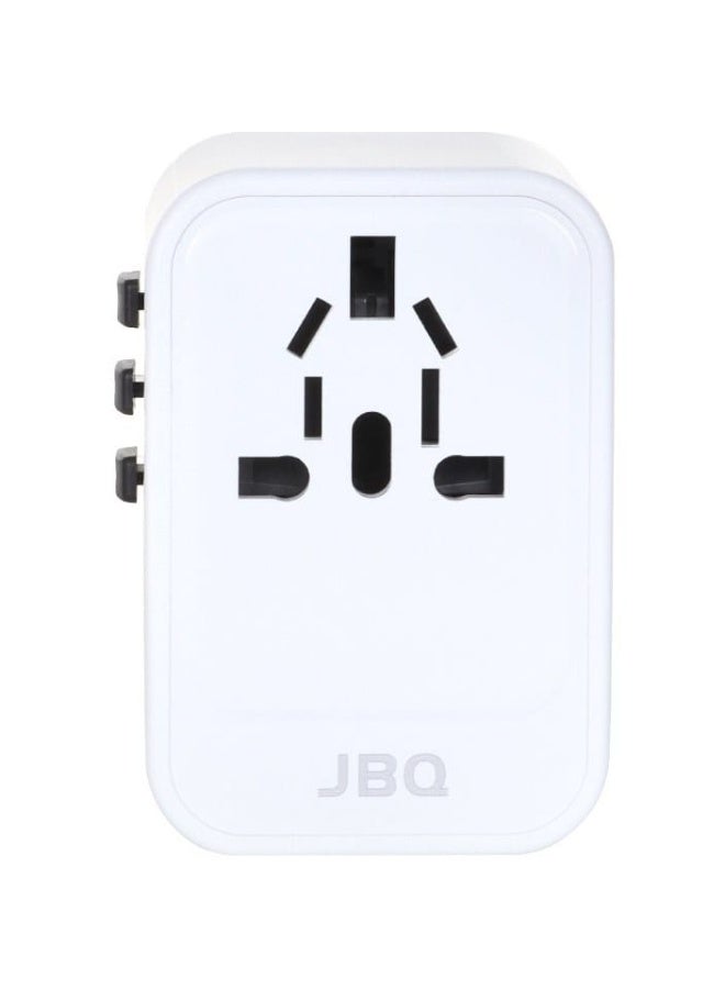 JBQ 45W GaN Universal Travel Charger – PD & QC3.0 Fast Charging Adapter with UK/US/EU/AU Plugs and Triple USB Ports - Image 3