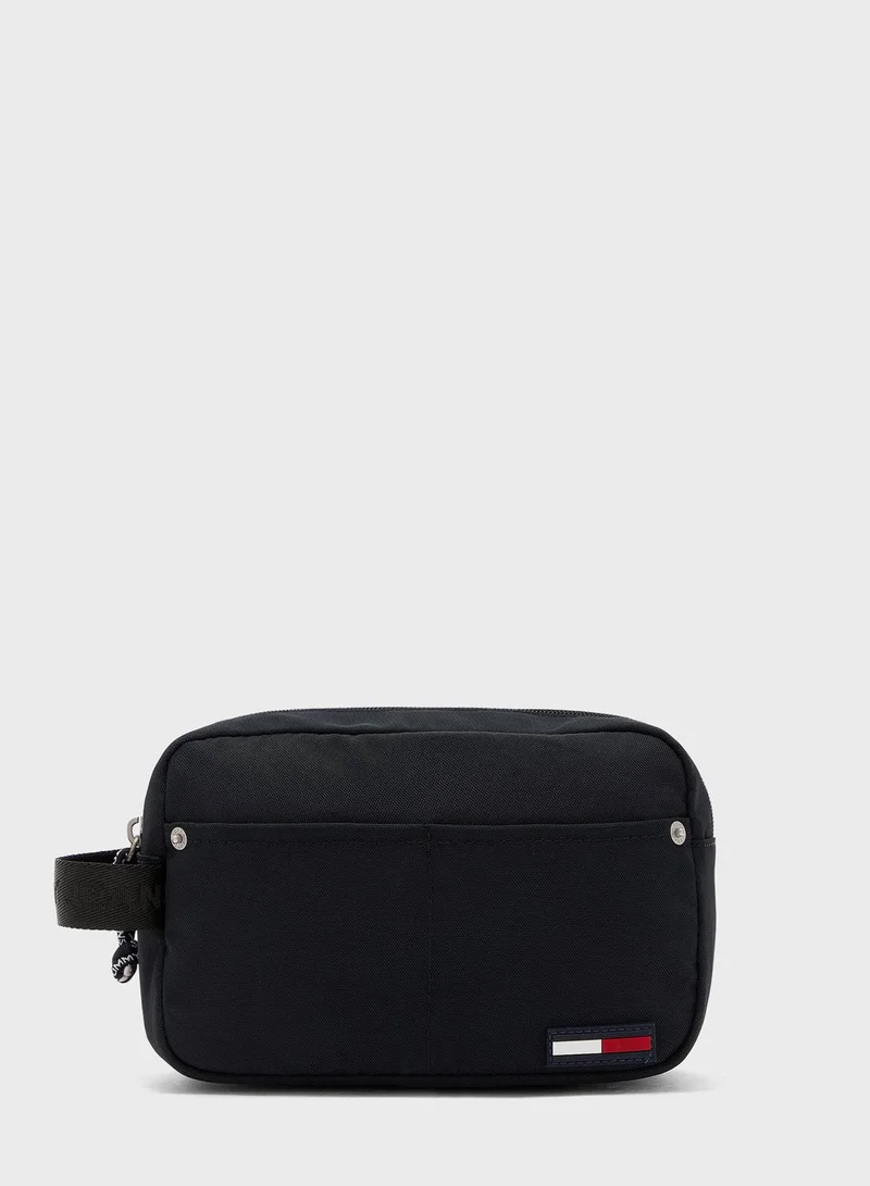 TOMMY JEANS Logo Detail With Loop Wash Bag