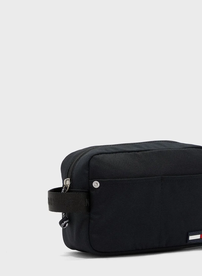 TOMMY JEANS Logo Detail With Loop Wash Bag