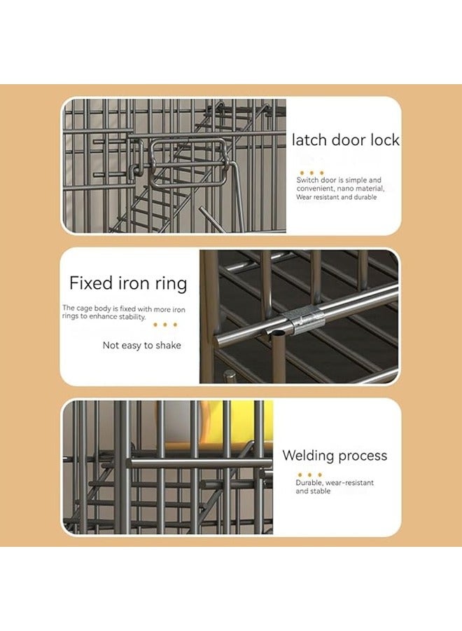 إن كي أكس قفص فاخر للحيوانات الأليفة قابل للطي بأربعة طبقات - Image 5