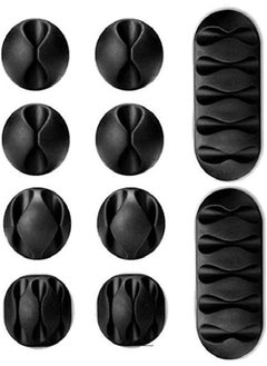 JOTO Management Sleeve, JOTO Cord Management System for TV/Computer/Home Entertainment, 19-20 inch Flexible Cable Sleeve Wrap Cover Organizer, 4 Piece - Black  - Image 1