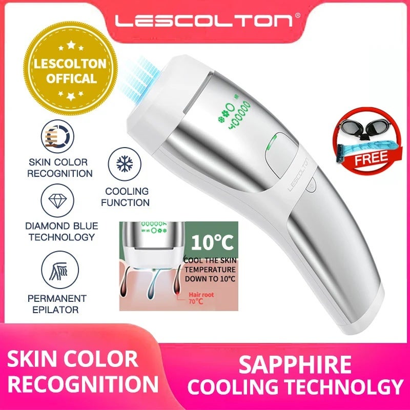 Lescolton Sapphire Crystal IPL Epilator Permanent Hair Removal Cool Painless Photoepilation for Men Women Electric Depilador - Image 2