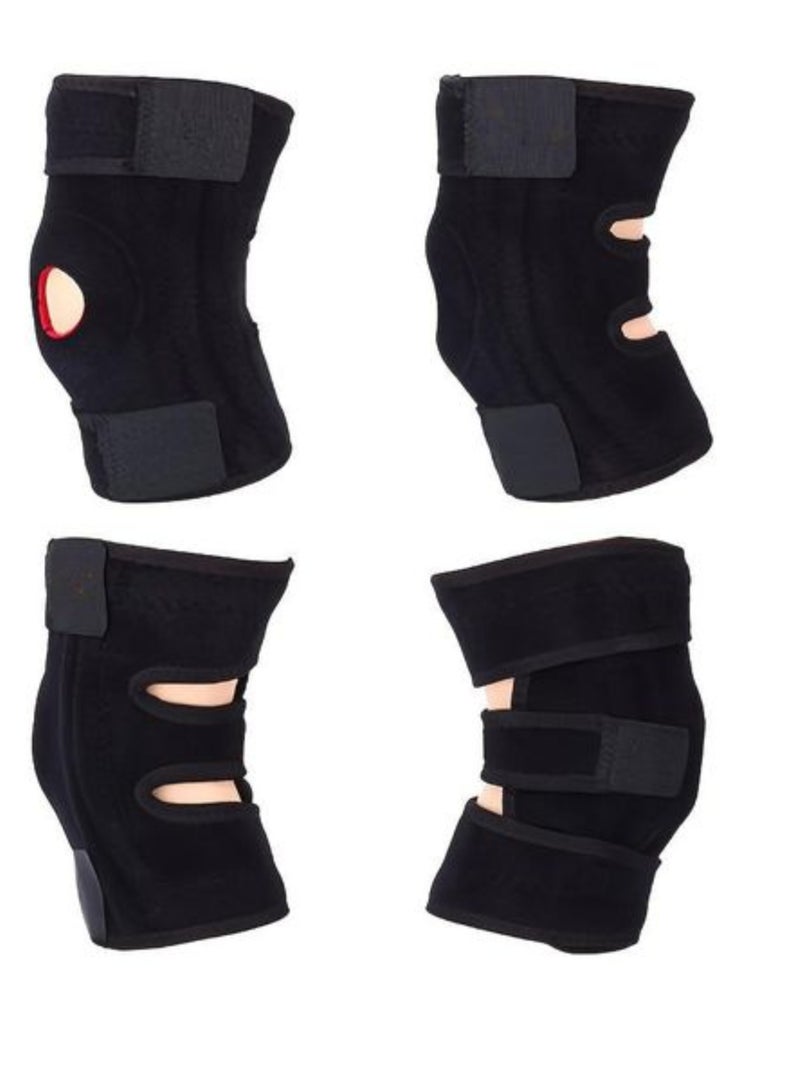 Spall 1pc Adjustable Fiess Knee Support Brace - Elastic Patella Belt with Secure Straps Cut-Out Design  - Image 4