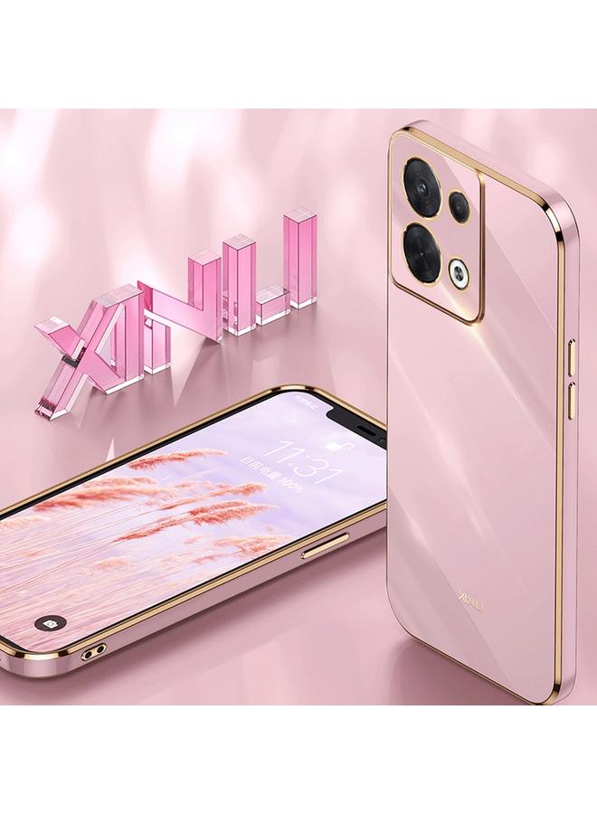 S-TOP Case For OPPO Reno8 Pro XINLI Straight Edge 6D Electroplate TPU Phone Case - Image 3