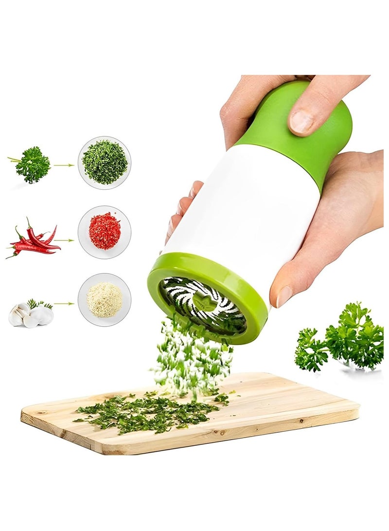 Herb Grinder, Spice Mill, Parsley Shredder, Chopper, Vegetable Cutter, Garlic Coriander, Spice Grinder, Crusher, Kitchen Accessories for Gourmet Cooking  - Image 1