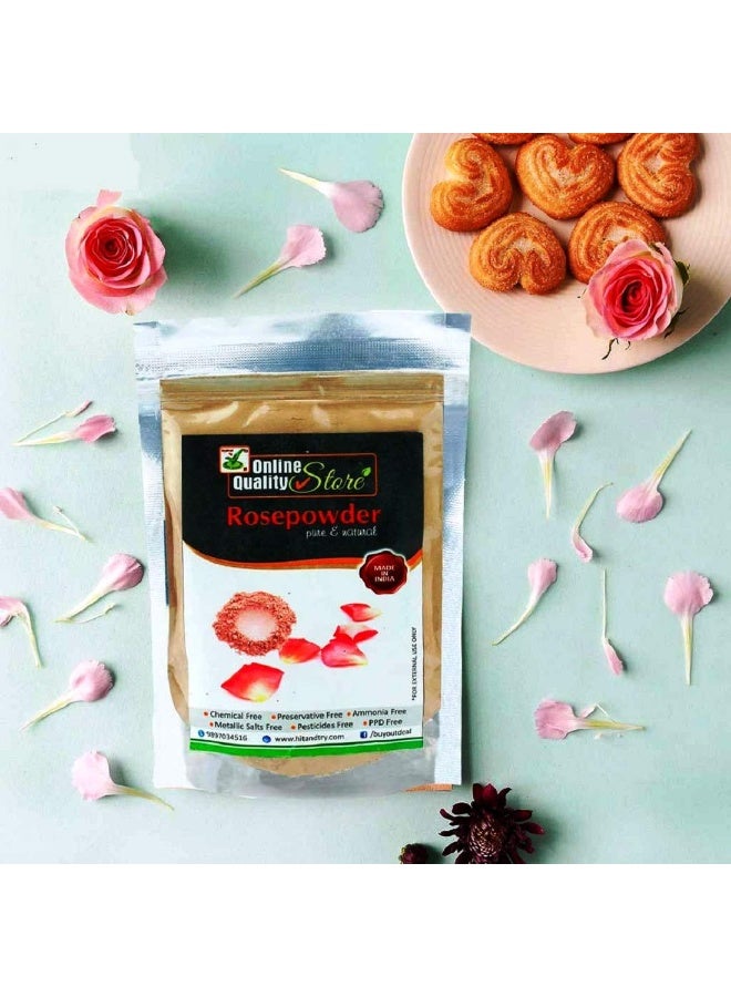 Online Quality Store Rose Petal Powder with Size Options for Face Pack (100 g) - Image 2