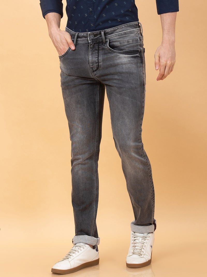 Being Human Grey Tone Straight Fit Jeans For Men - Image 4