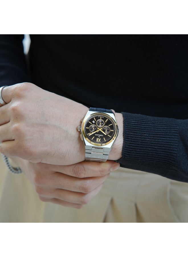 TORNADO Men's Stainless Steel Multi Function Watch T24105-TBSB - 44.5 mm - Image 5