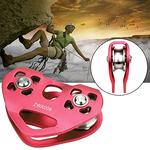 Youngneer Zipline Trolley Kit with 25kN Carabiner Double Tandem Dual Pulley for 1/4 5/16 3/8 1/2 Cable for Backyard Zipline Climbing Rescue 30KN 6700LBS … - Image 4