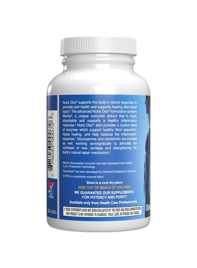 Anabolic Laboratories Nutra Disc & Joint Support Supplement - Clinically Formulated Restorative Cartilage Ligament and Tendon Supplement with Meriva Curcumin Enzymes Glucosamine and Chondroitin for Adults (180) - Image 2