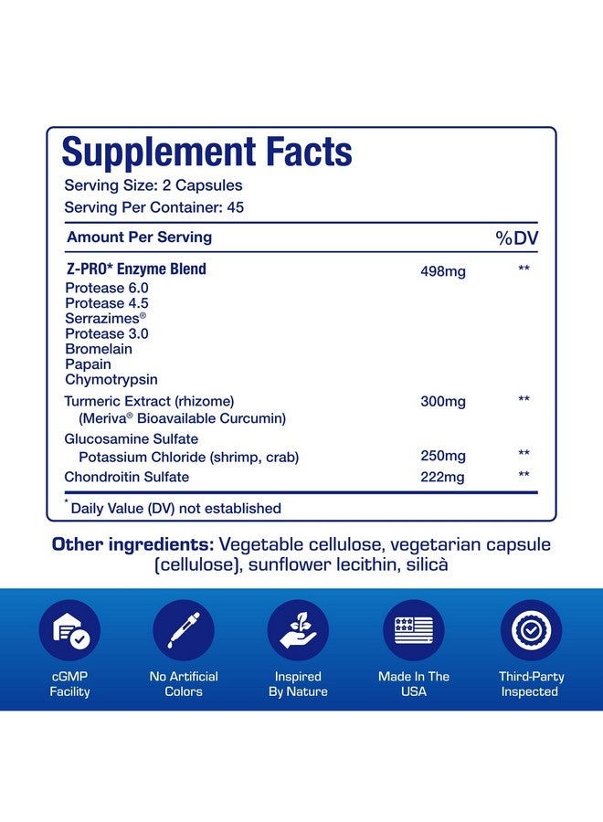 Anabolic Laboratories Nutra Disc & Joint Support Supplement - Clinically Formulated Restorative Cartilage Ligament and Tendon Supplement with Meriva Curcumin Enzymes Glucosamine and Chondroitin for Adults (180) - Image 3