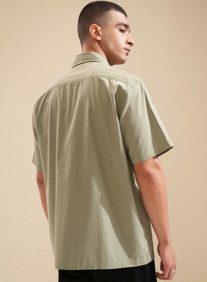 HIGHLANDER Regular Fit Collared Shirt with Pockets - Image 3