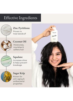 JUPITER Anti Dandruff Shampoo For Women & Men Physician Formulated For Flaky Itchy Oil Dry Scalp Treatment Vegan Sulfate Free Color Safe & Paraben Free Scalp Psoriasis Shampoo With Zinc  - Image 4