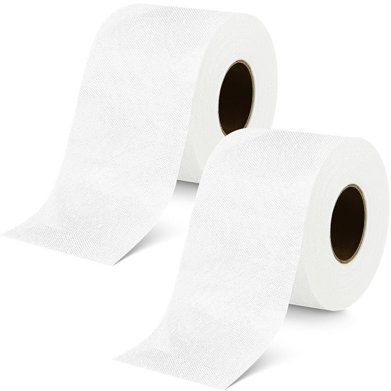 Breling شريط بريلينغ للخياطة 2 1/2 بوصة 25 ياردة من قصاصات القماش قابل للذوبان في الماء شريط خياطة بزاوية لسهولة التثبيت (2 لفة) - Image 1