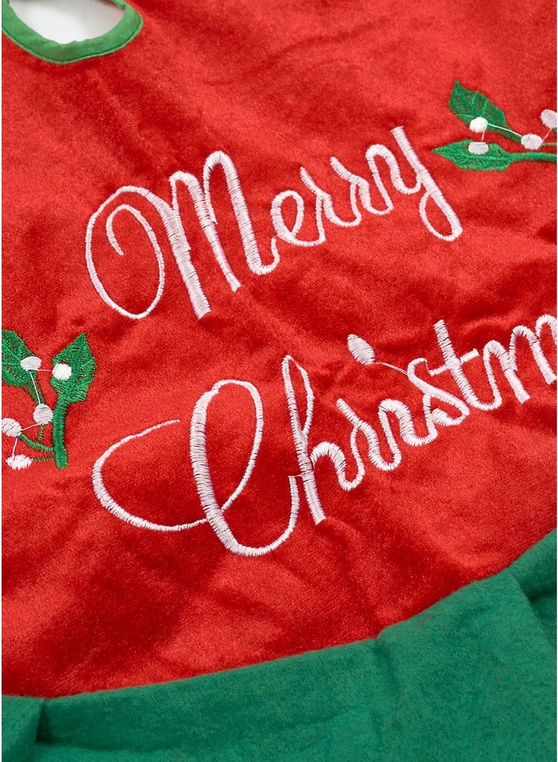 تنورة شجرة عيد الميلاد سجادة شجرة  مصنوعة قطيفة   الناعم الملمس للمنزل والمكتب وديكور العطلات تنورة شجرة الكريسماس 80 سم - Image 3