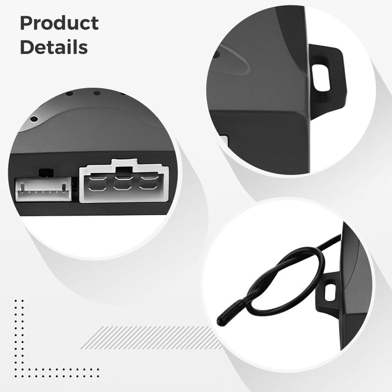 Universal Car Alarm with Remote Start Keyless Ignition 12V Security Kit Easy to Install Plastic Housing - Image 3