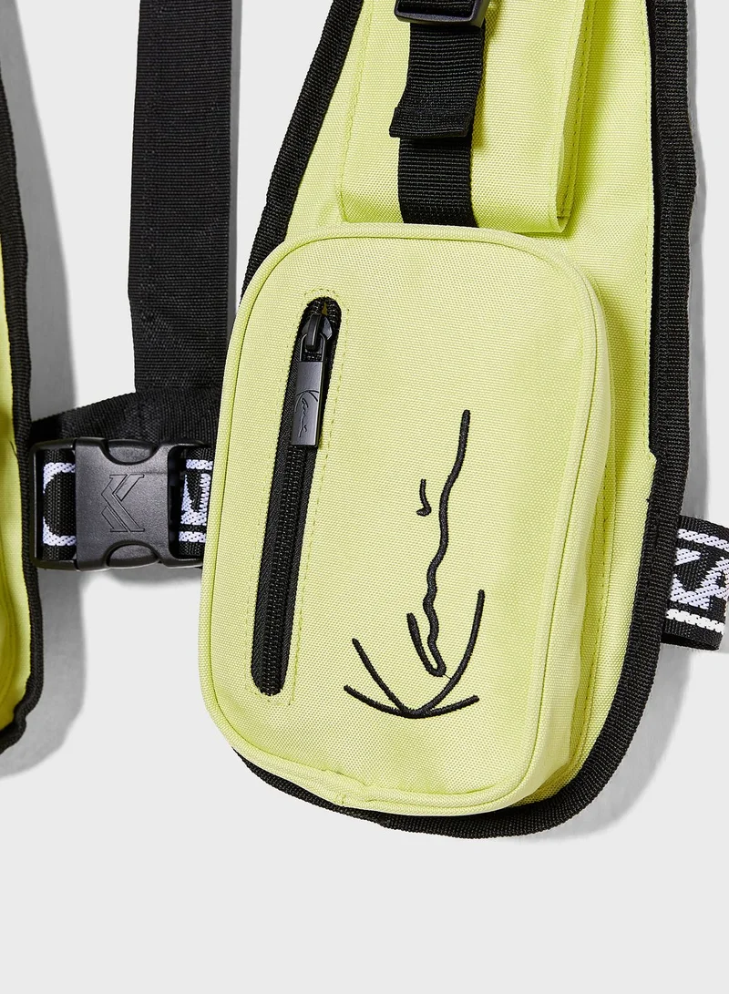 Karl Kani Tape Utility Vest Bag