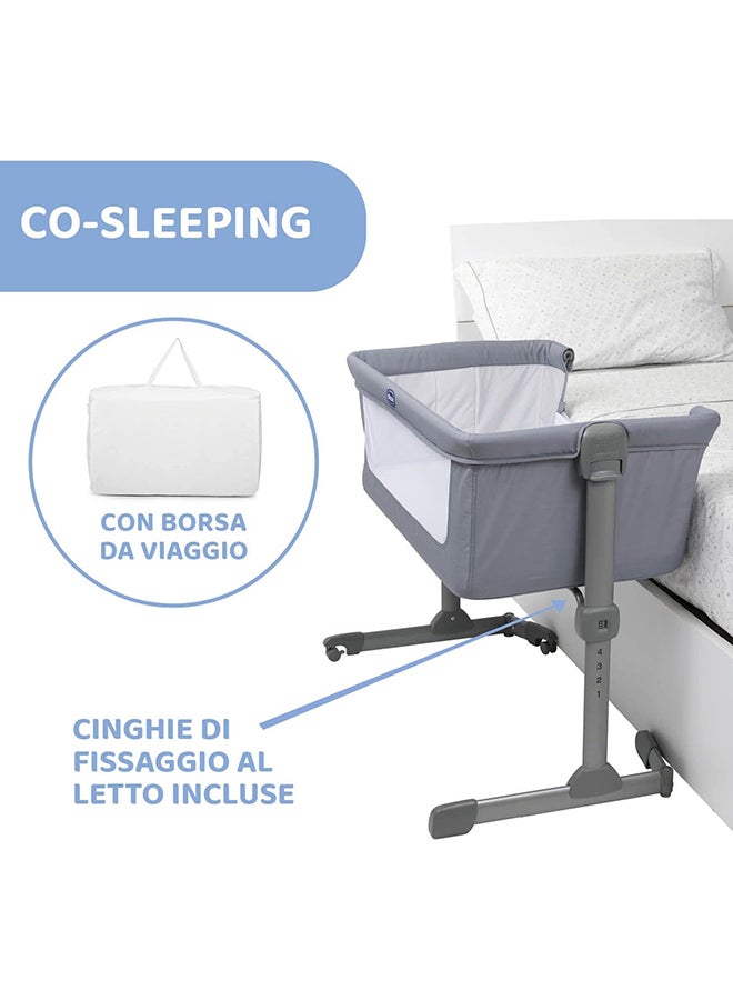 Chicco سرير نوم مشترك أساسي من Next2Me، من عمر 0 إلى 6 أشهر، لون حجري - Image 2