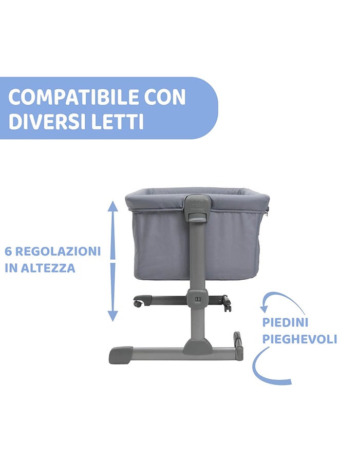 Chicco سرير نوم مشترك أساسي من Next2Me، من عمر 0 إلى 6 أشهر، لون حجري - Image 4