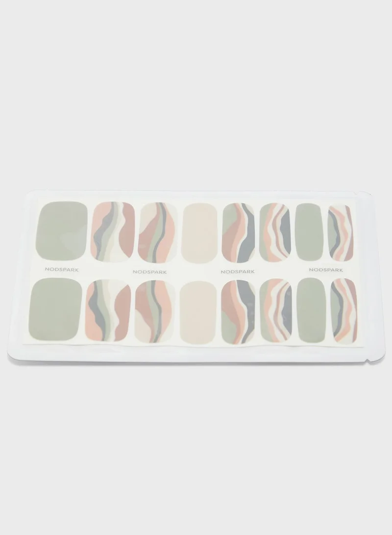 NODSPARK Nail Art Wrap - Swirled Safari Dunes