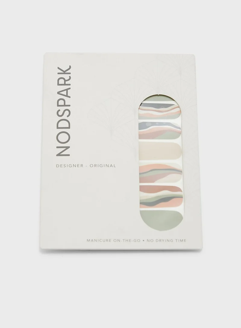 NODSPARK Nail Art Wrap - Swirled Safari Dunes