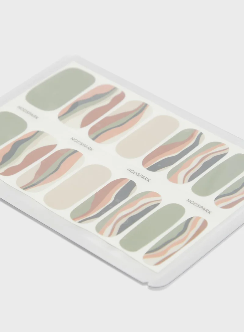 NODSPARK Nail Art Wrap - Swirled Safari Dunes