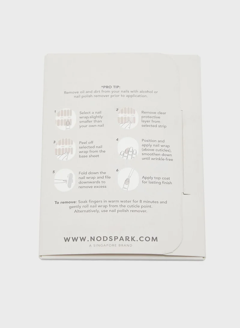 NODSPARK Nail Art Wrap - Swirled Safari Dunes