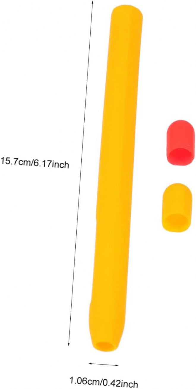 Angoily Stylus Cover for Pencil Drop Resistant Protective Sleeve with Color Matching Design Includes Pen Sleeve Caps Comfortable Hand Feeling for - Image 2