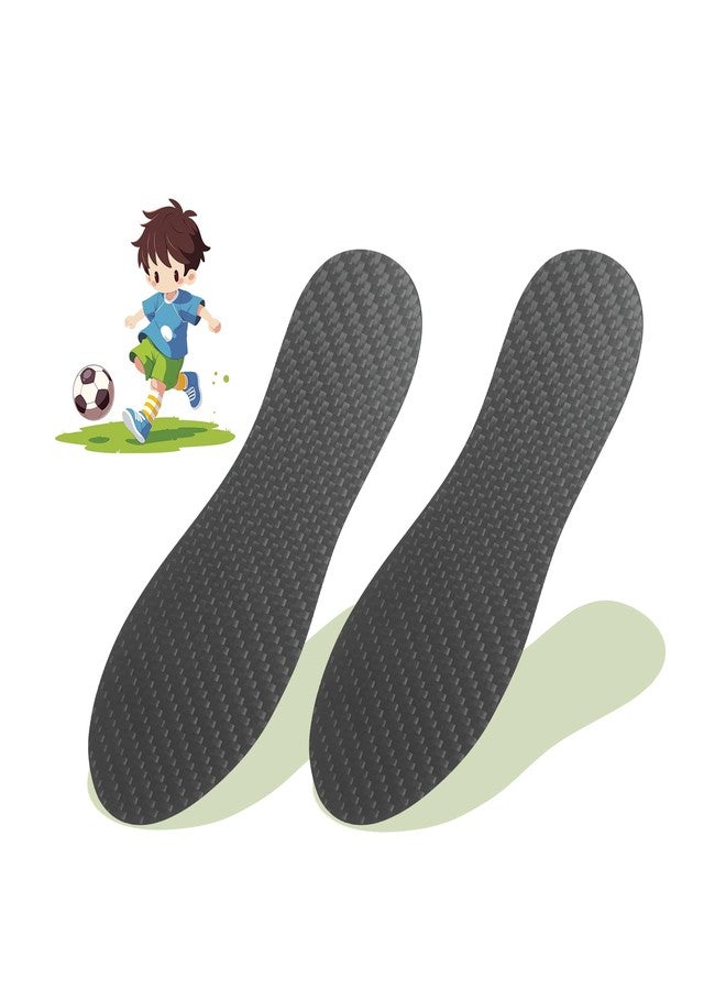 UBARONY Carbon Fiber Insole for Kids to Correct Children's Tip Toe Walking(1 Pair), Carbon Fiber Foot Plate for Healthy Walking Habits, Broken Toe or Foot Recovery, Rigid Shoe Insert for Toddlers and Big Kids - Image 1