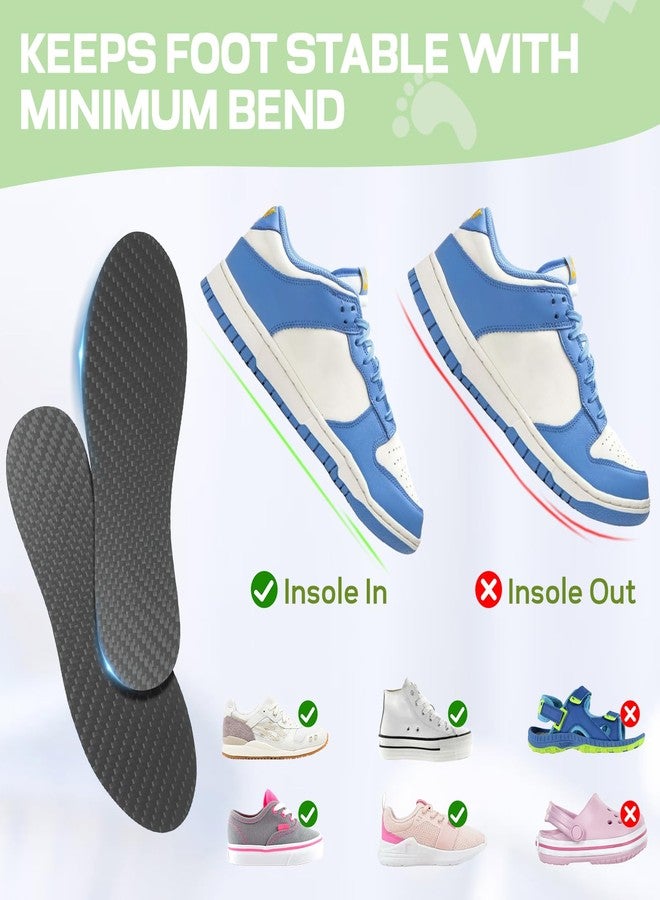UBARONY Carbon Fiber Insole for Kids to Correct Children's Tip Toe Walking(1 Pair), Carbon Fiber Foot Plate for Healthy Walking Habits, Broken Toe or Foot Recovery, Rigid Shoe Insert for Toddlers and Big Kids - Image 5