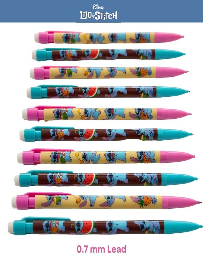 Innovative Designs Disney Stitch Eraser & Mechanical Pencil Set - 14-Piece Stationery Pack with 4 Character Erasers & 10 Mechanical Pencils 0.7mm Lead - Image 3