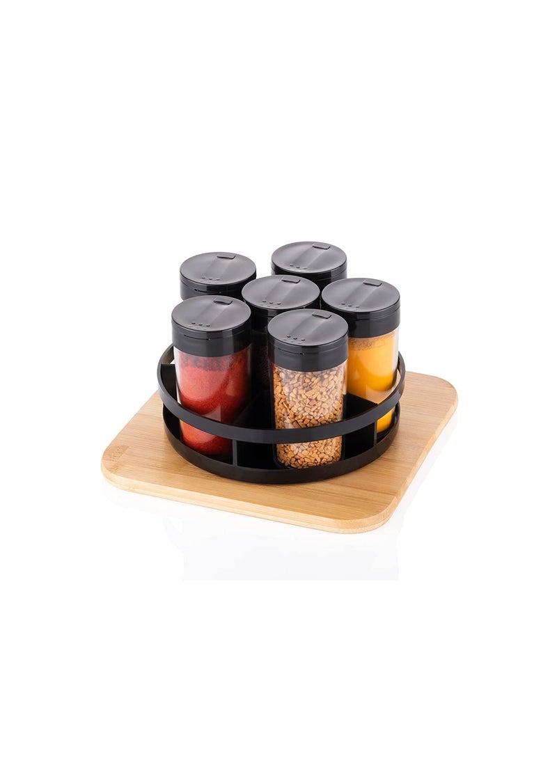 Cassarina Cassarina Kitchen 6pc Transparent Masala Box with Airtight Spice Storage Jar Multipurpose Masala Box Set for MasalaSpices  - Image 2