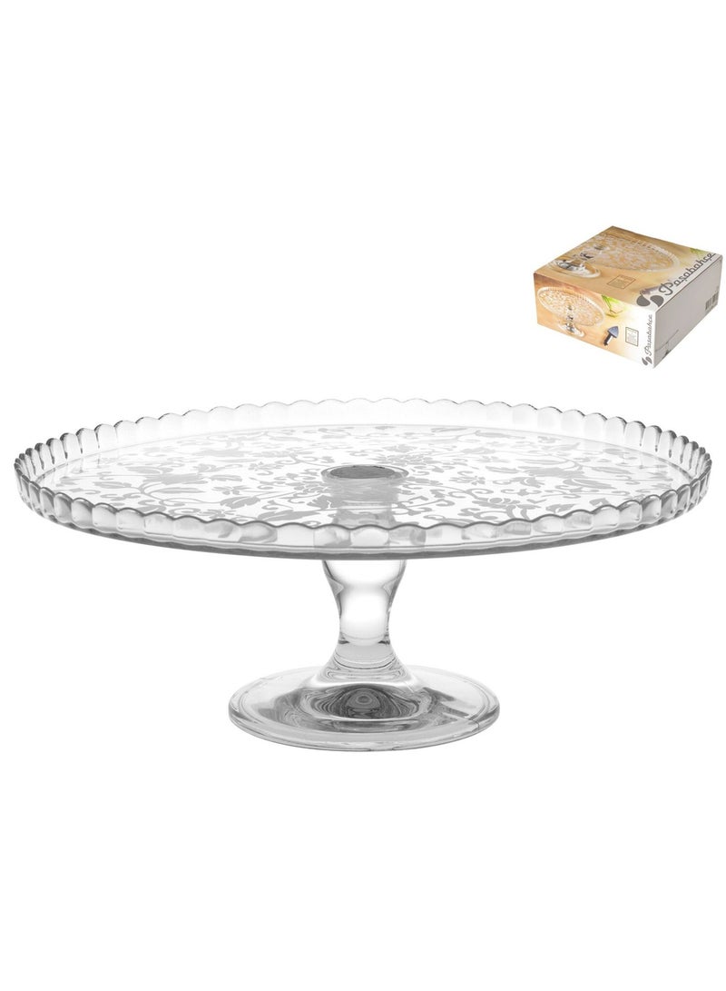 Paşabahçe حامل كعكة زجاجي دائري مرتفع باساباهتشي بروفانس 322 مم - Image 1