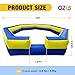 OZIS 15FT Inflatable Gaga Ball Pit with Builtin Blower Portable Gagaball Court for IndoorOutdoor SportsFamily Activities Easy to Setup BlueYellow - Image 4