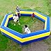 OZIS 15FT Inflatable Gaga Ball Pit with Builtin Blower Portable Gagaball Court for IndoorOutdoor SportsFamily Activities Easy to Setup BlueYellow - Image 3