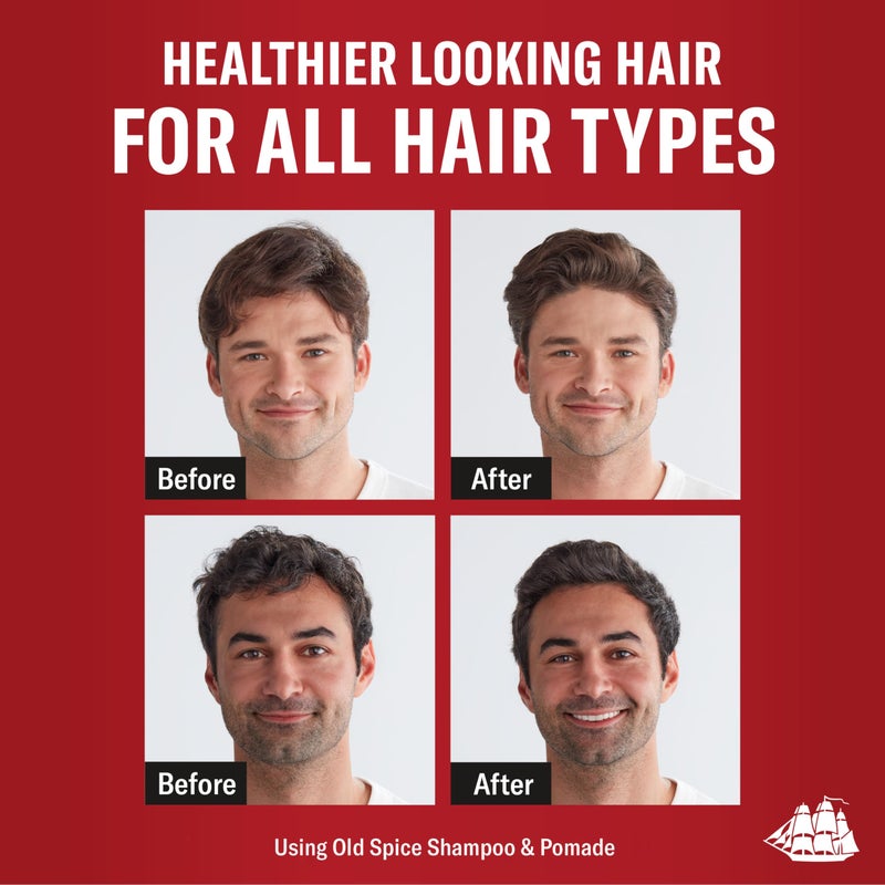 Old Spice مجموعة شامبو وبلسم 2 في 1 أولد سبايس سواجر للرجال، برائحة خشب الأرز والليمون، احصل على شعر يبدو أكثر كثافة بنسبة تصل إلى 80%، جودة صالون الحلاقة، 29.2 أونصة سائلة لكل منهما، عبوة من 2 - Image 4