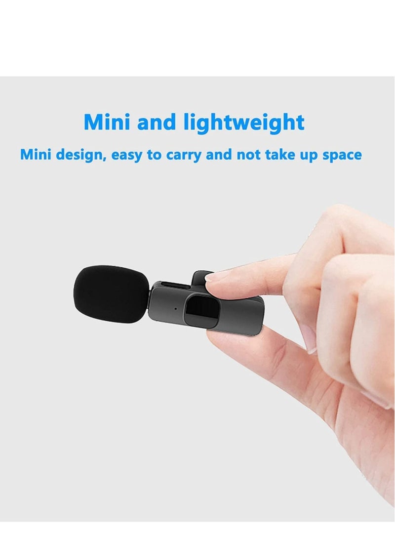 Mini Lavalier Microphone Clip-on Omnidirectional Mic Transmitter Receiver D11087-1—JA Black - Image 2