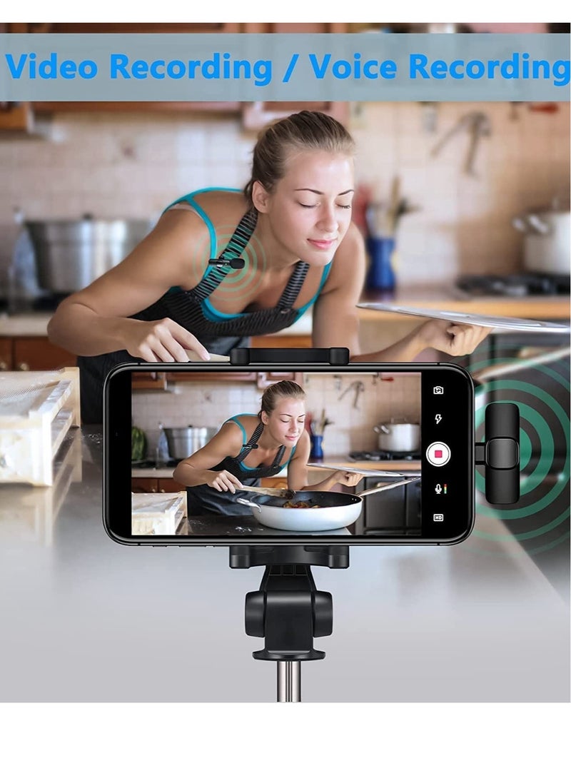 Mini Lavalier Microphone Clip-on Omnidirectional Mic Transmitter Receiver D11087-1—JA Black - Image 3